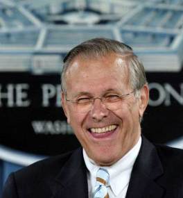 creepy Donald Rumsfeld